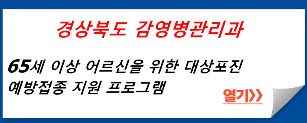 65세 이상 어르신을 위한 대상포진 예방접종 지원 프로그램