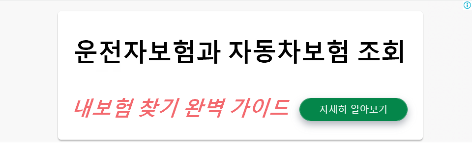 운전자보험과 자동차보험 조회: 내보험 찾기 완벽 가이드