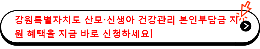 강원특별자치도 산모·신생아 건강관리 본인부담금 지원 혜택을 지금 바로 신청